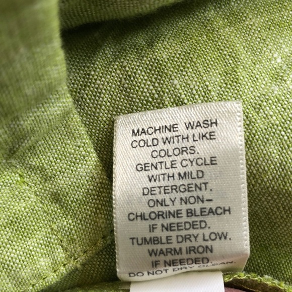 J. Jill Woman Linen Button Lime Green Embroidered Jacket Blazer Size L - Picture 11 of 12